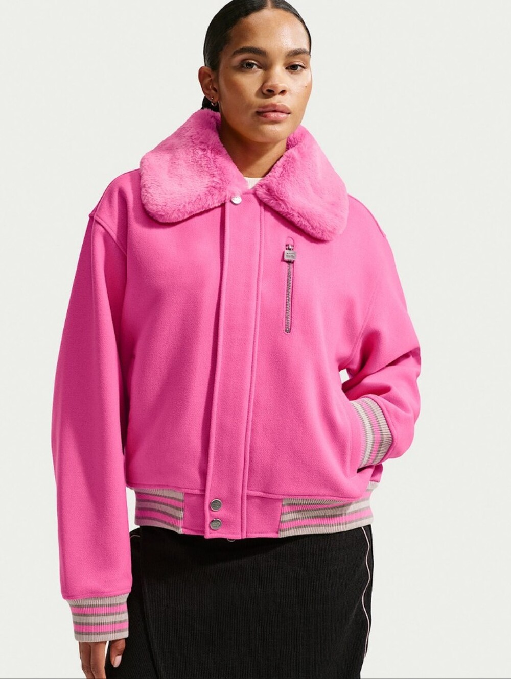 Nike Naomi Osaka varsity wool jacket
